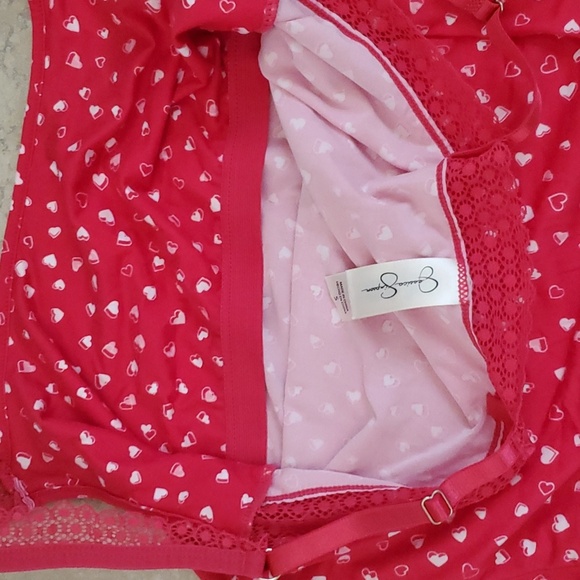 NWOT Jessica Simpson heart tank and bottom lingerie, night set - Picture 2 of 4